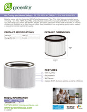 Load image into Gallery viewer, Air Purifier 15W with HEPA-Type Filter (Room size: 161 Sq. Ft)