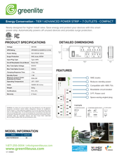 Load image into Gallery viewer, Tier 1 Advanced Power Strip - 7 Outlet - Compact with New Design