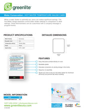 Load image into Gallery viewer, Hot Water Temperature Card