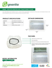 Load image into Gallery viewer, Indoor Window Air Conditioner Cover