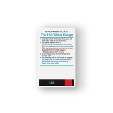 Load image into Gallery viewer, Hot Water Temperature Card