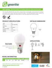 Load image into Gallery viewer, 9W A19 Dusk To Dawn Sensor 60W Equivalent 1-Pack
