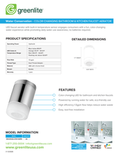 Load image into Gallery viewer, Color Changing LED Bathroom &amp; Kitchen Aerators
