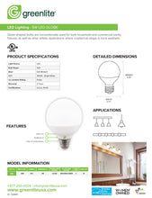 Load image into Gallery viewer, 5W Globe 40W Equivalent 4-Pack
