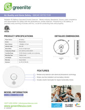 Load image into Gallery viewer, 9V Smoke Detector
