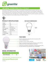 Load image into Gallery viewer, 8W A19 ANTIBACTERIAL Bulb 60W Equivalent 1-Pack
