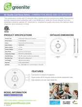 Load image into Gallery viewer, Combination Smoke and Carbon Monoxide Detector
