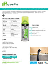 Load image into Gallery viewer, Quick Cure Polyurethane Foam Sealant
