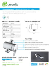 Load image into Gallery viewer, Thermostatic Shut-Off Valve
